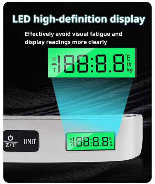 Luggage Scale 110lb / 50kg Digital Handheld Portable Hanging Baggage Scale