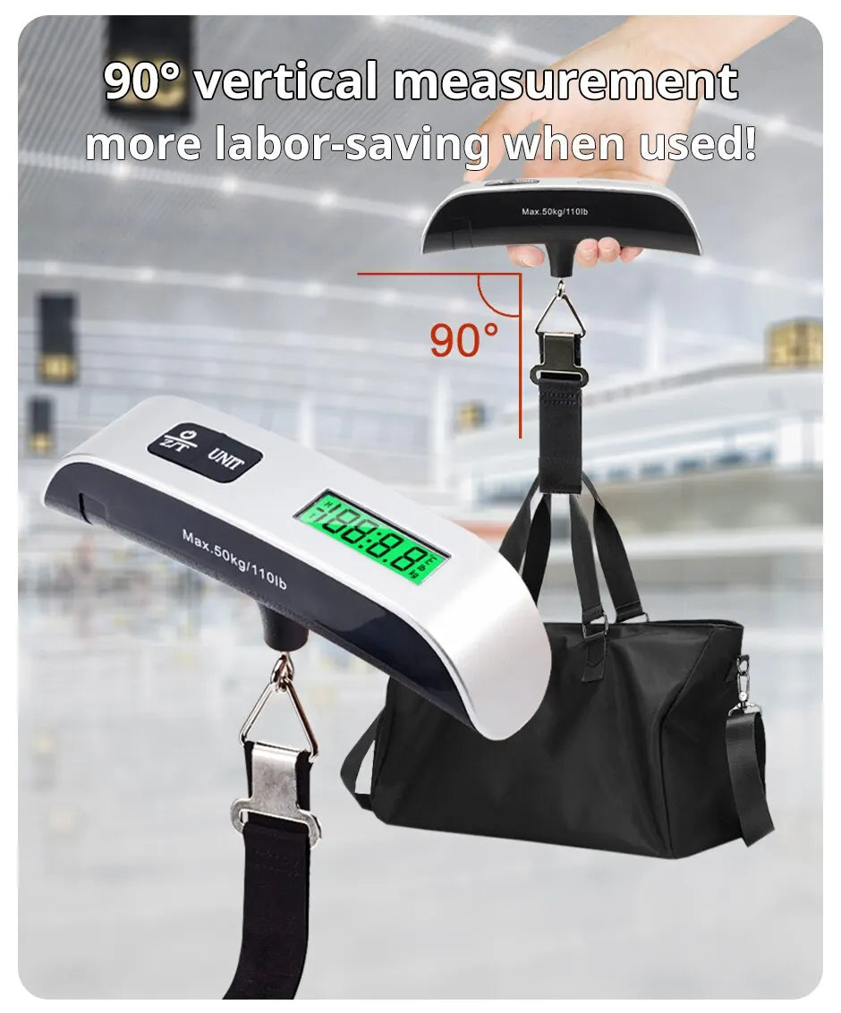 Luggage Scale 110lb / 50kg Digital Handheld Portable Hanging Baggage Scale